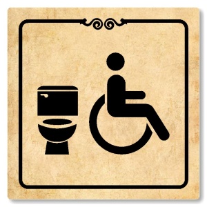 WC invalidé, 148x148mm, pergamen, Texas